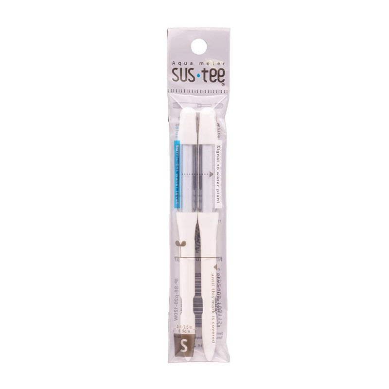 Sustee Aquameter (Small White Refillable - Bundle of 2) - House Plant Soil Moisture Meter, Humidity Sensor Probe, Water Level Indicator - Best for Indoor Potted Plants - Image 2
